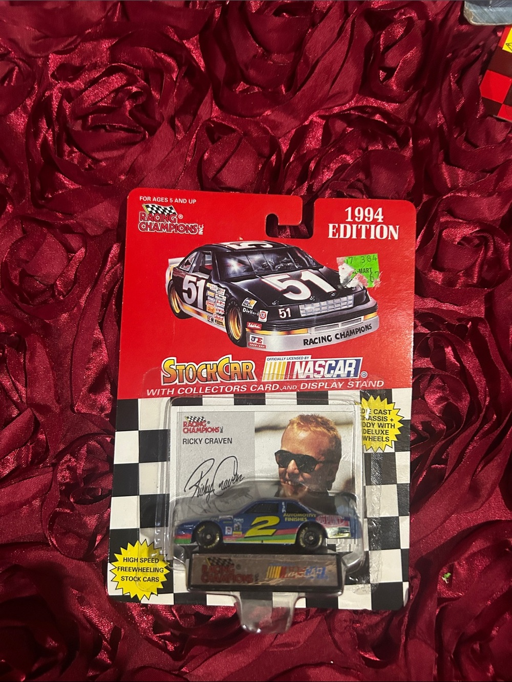 Racing Champions NASCAR Stock Car Toy - Black and Yellow